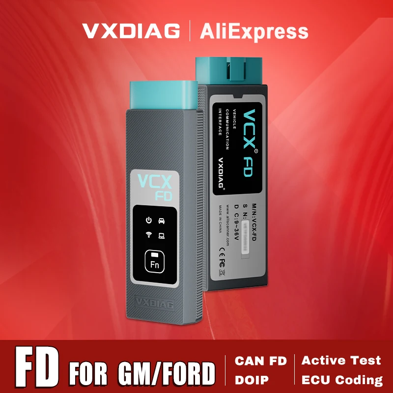 VXDIAG FD 2-в-1 автомобильный сканер ODB2 для GM всех систем Ford диагностический