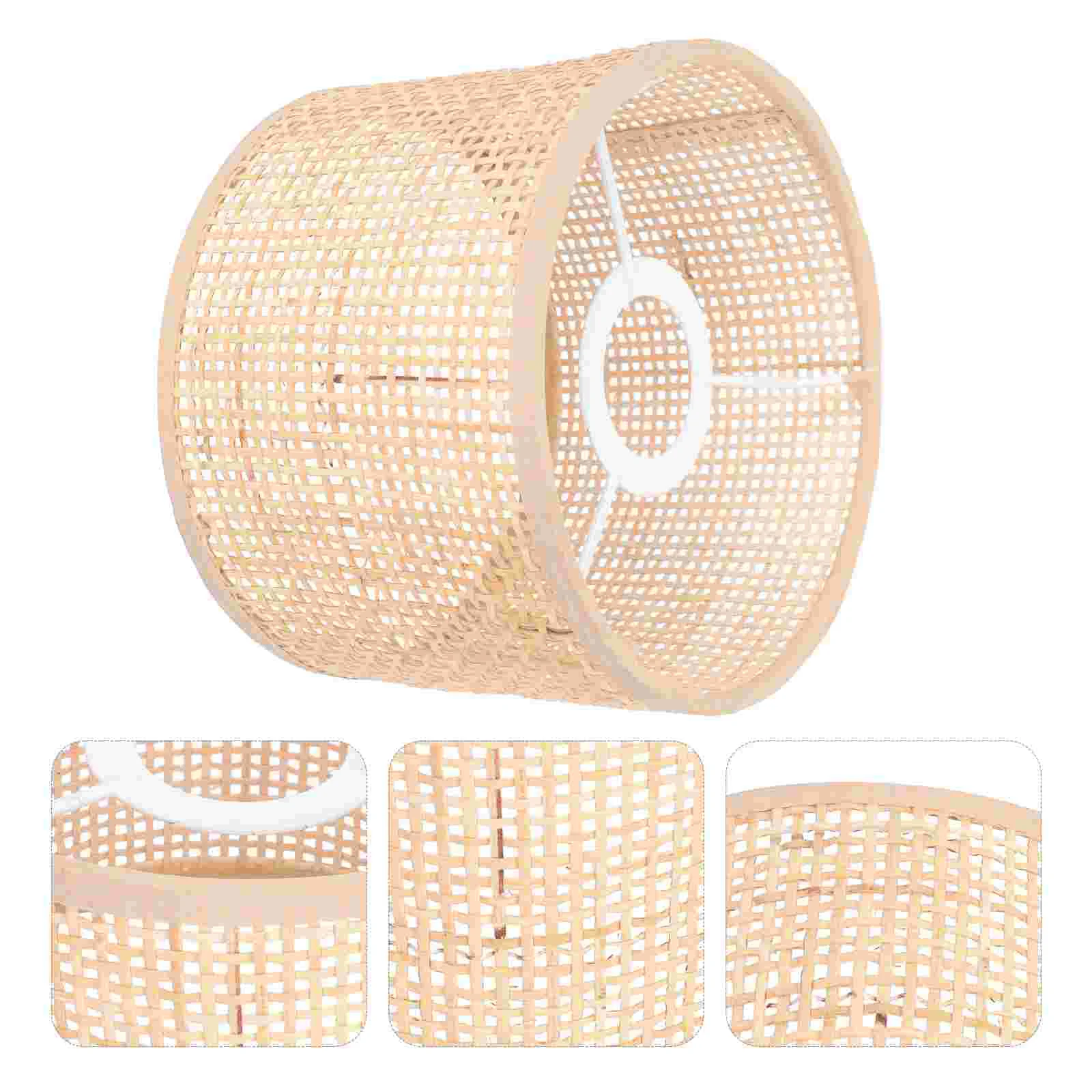 

Rattan Pendant Lights Lampshade Accessories Decorate Delicate Cover Adornment Hand Woven Japanese