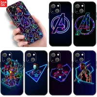 marvel hero avengers infinity war case for apple iphone 11 12 13 mini pro 7 8 xr x xs max 6 6s plus 5 5s se 2020 black cover
