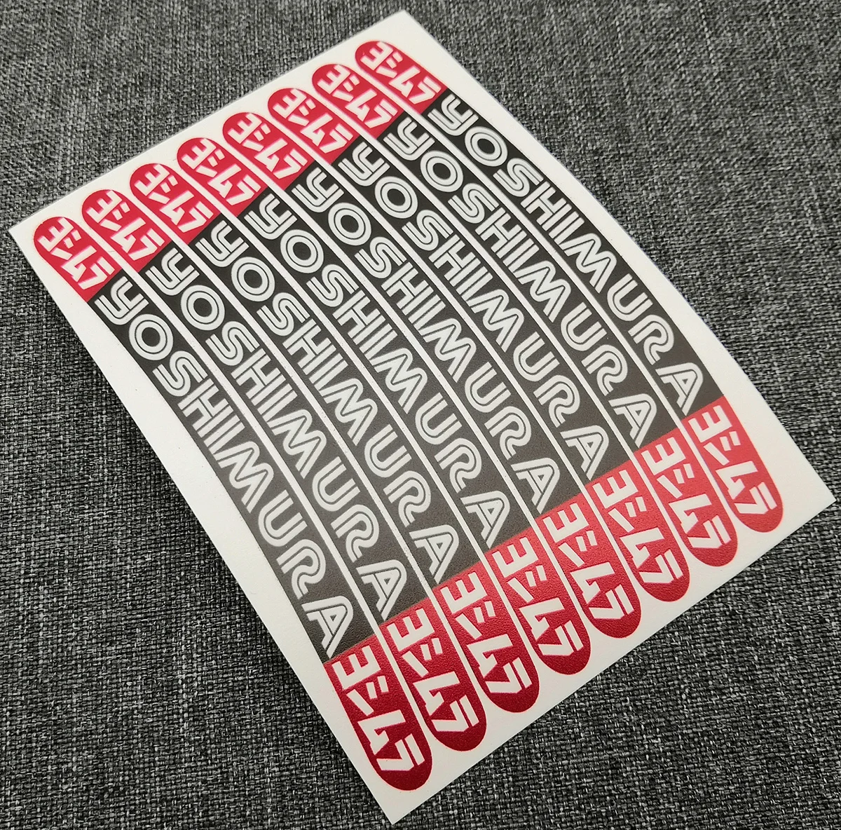 8 X наклейки на мотоциклетные колеса Yoshimura с виниловыми ободами ламинированные