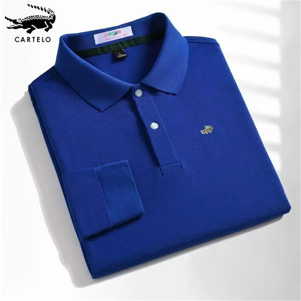 High quality men's new long sleeved POLO shirt. Casual business top