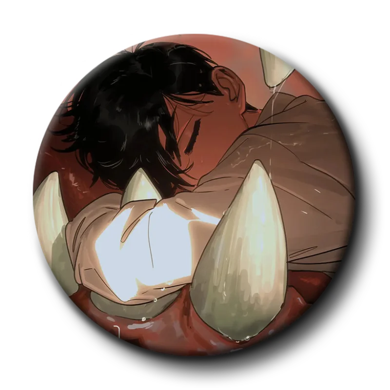 

Круглый значок с инопланетянином