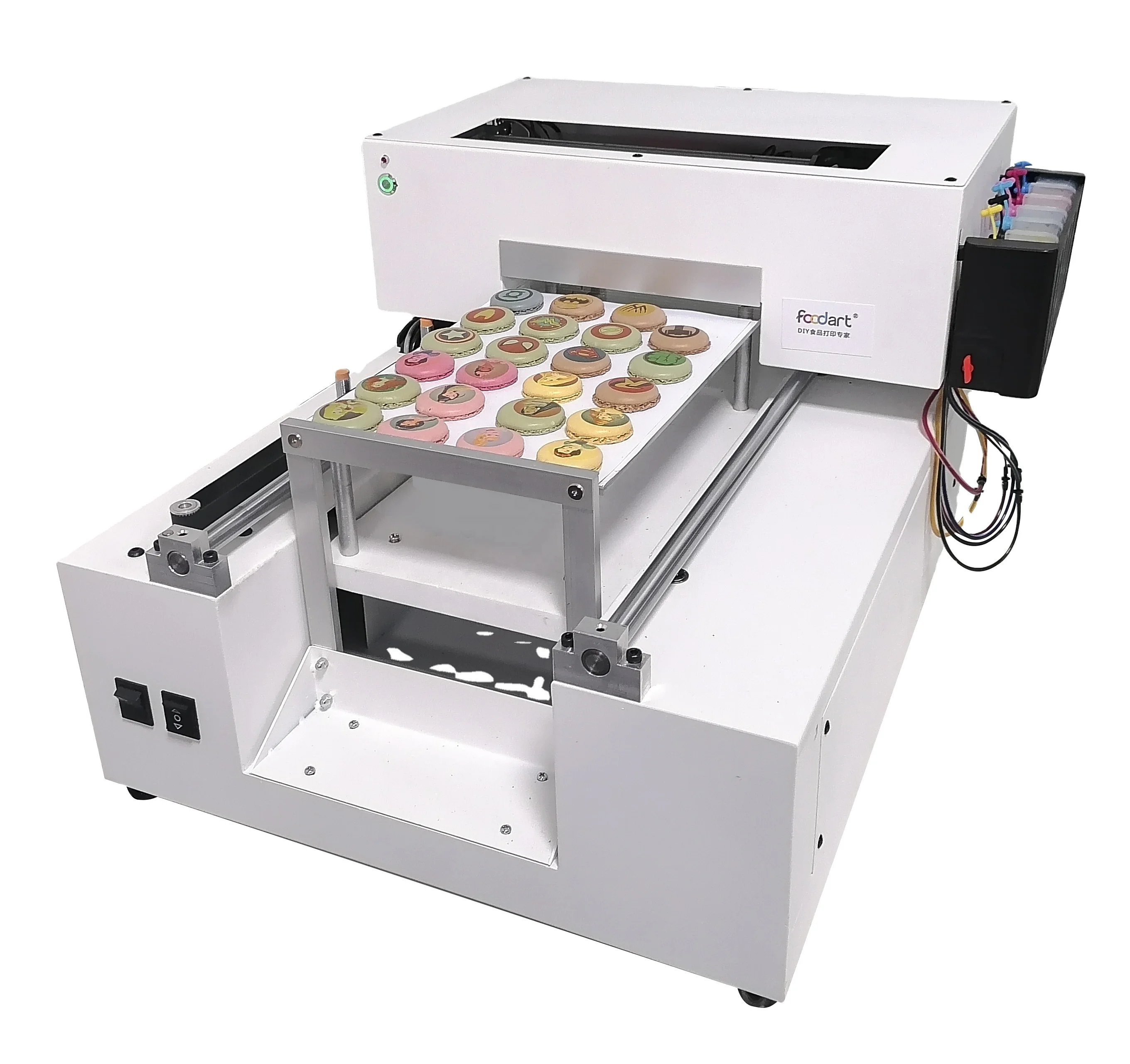 

Customized Edible Food Printer Printing Cakes Macarons China Manufacturer A4 Size Desktop Food Decorating Digital Inkjet Printer