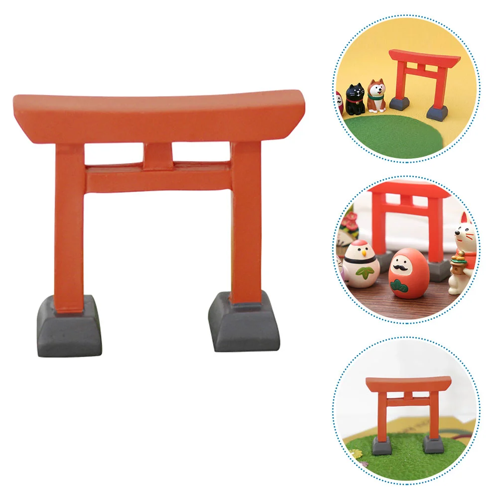 

Japanese Torii Gate Statue House Decorative Door Home Accents Toy Accessories