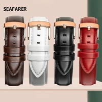 seafarer quality genuine leather watch band 13mm 14mm 16mm 17mm 18mm 19mm 20mm watchbands for dw daniel wellington watch strap
