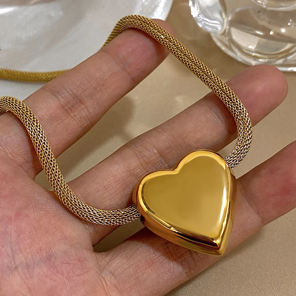 Женское ожерелье с кулоном из нержавеющей стали