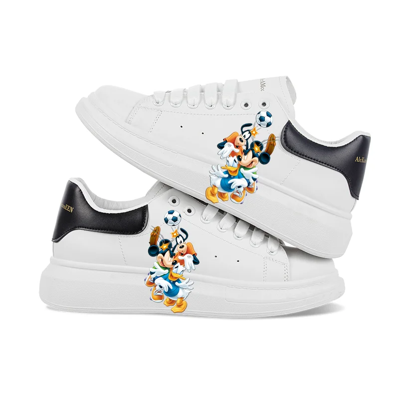 Кроссовки с мультяшным Микки Маусом легкая дышащая модная повседневная обувь на