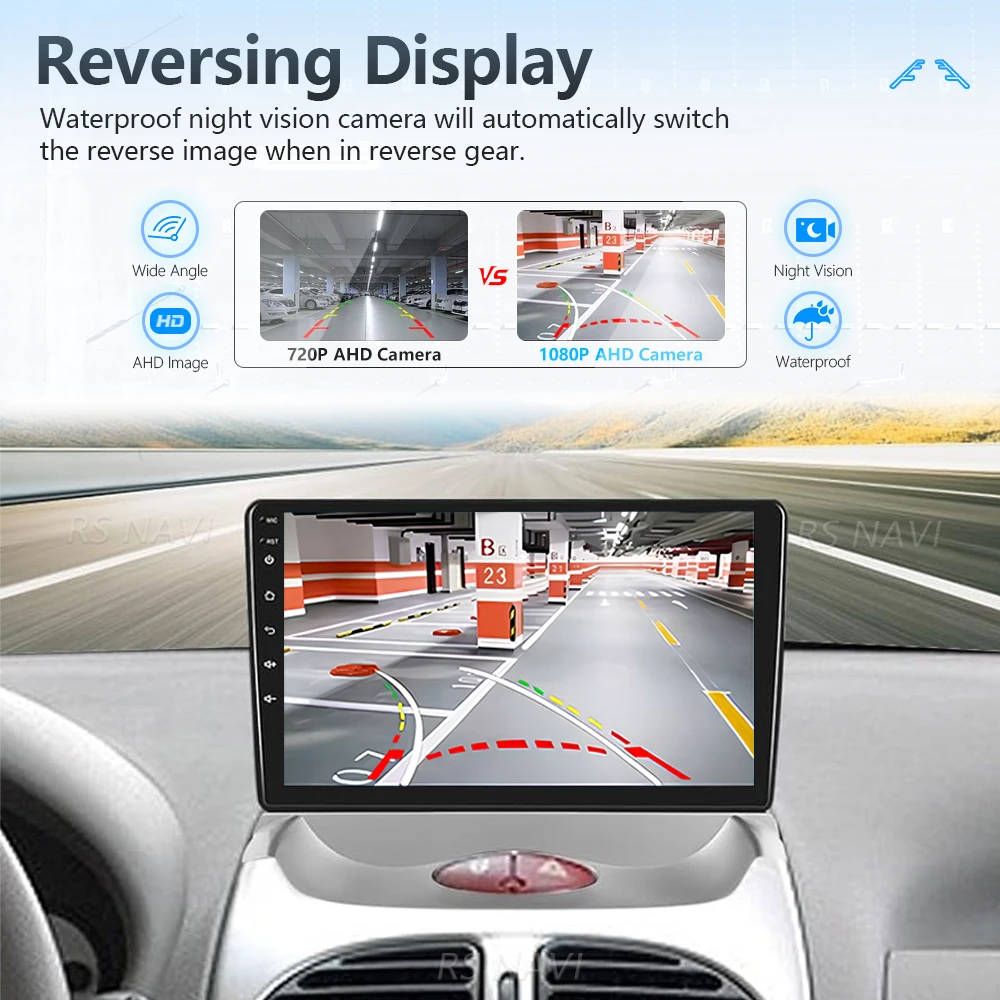 Фото Для Peugeot 206 (2004-2008) и Citroen C2 (2006-2013) — Автомагнитола с экраном 2K, Android 16, Snapdragon, CarPlay и Auto, Plug and Play №5