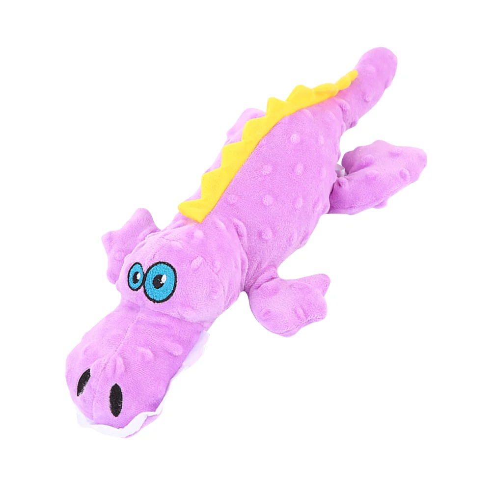 

Wear-resistant Plush Molar Toy Dog Chewing Toys Cartoon Crocodile Shape Sound Making Chewing Plaything Educational Toy for Home