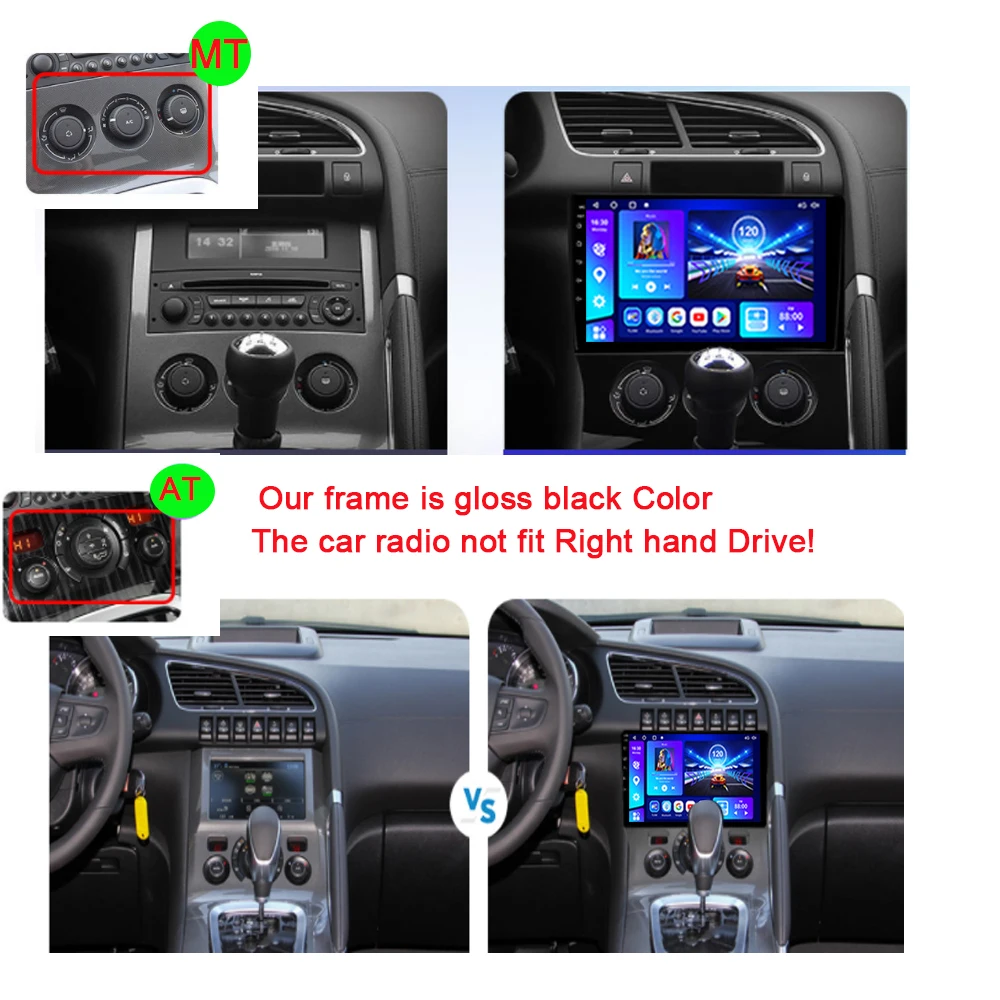 autoradio car radio for peugeot 3008 2009 2015 2din multimedia video player navigation gps android 10 0 carplay touch screen free global shipping