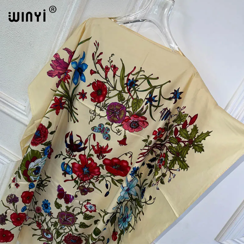 Платье-макси WINYI летнее сексуальное Африканское женское платье пляжная одежда с