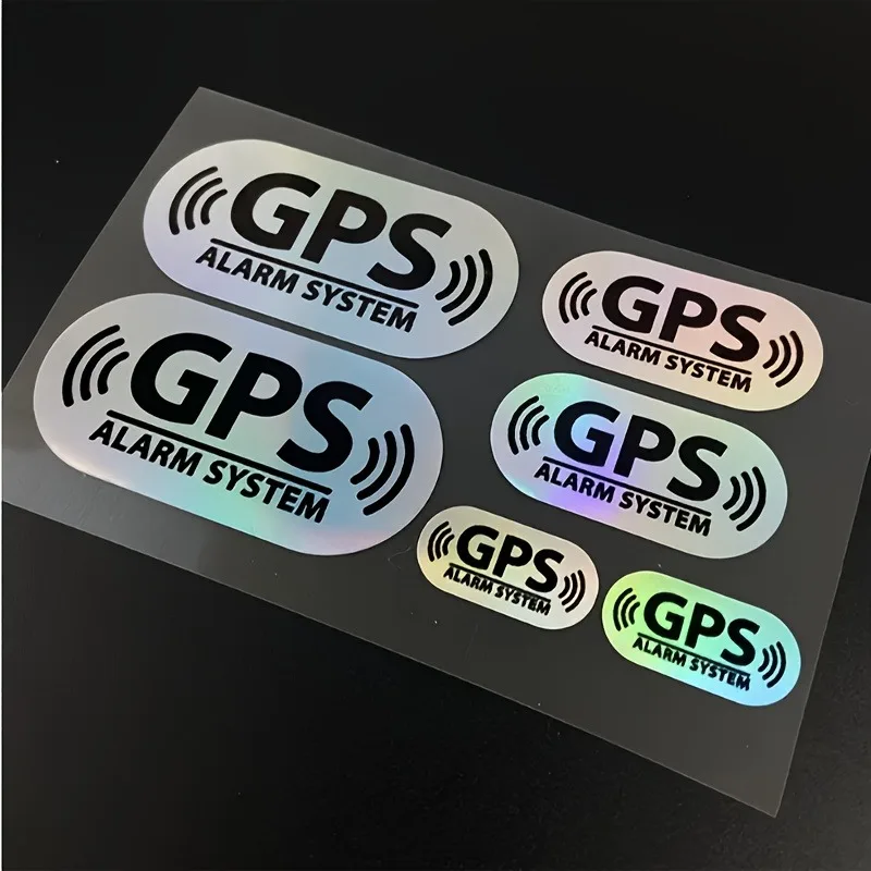 

Набор Из 6 Лазерных GPS-отражающих Наклеек Для Автомобиля, Водонепроницаемые Декоративные Виниловые Наклейки Для Окон