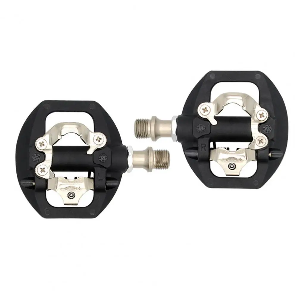 

1 Set Nylon Self-locking Pedals High-strength Adjustable Tension System SPD System Clipless Pedals for MTB