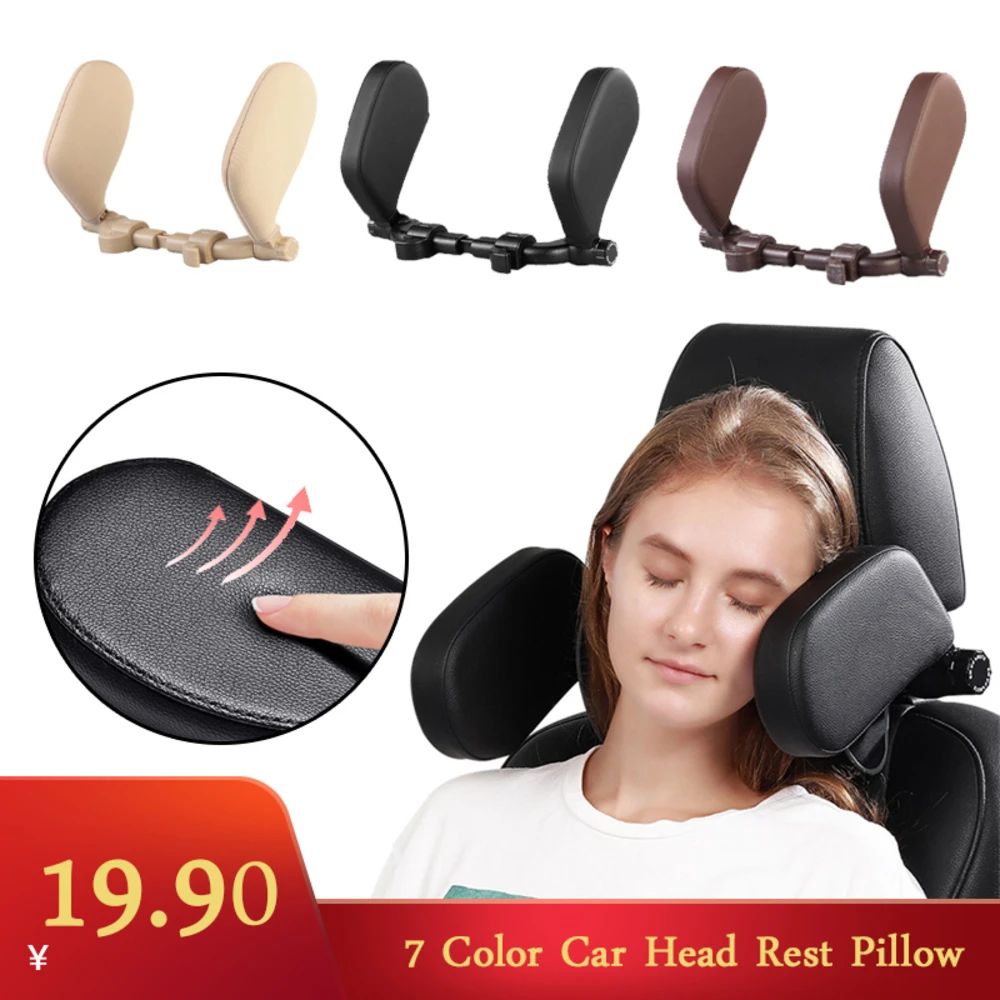 

Car Neck Headrest Pillow Cushion Seat Support Head Restraint Seat Pillow Headrest Neck Travel Sleeping Cushion For Kids Adults