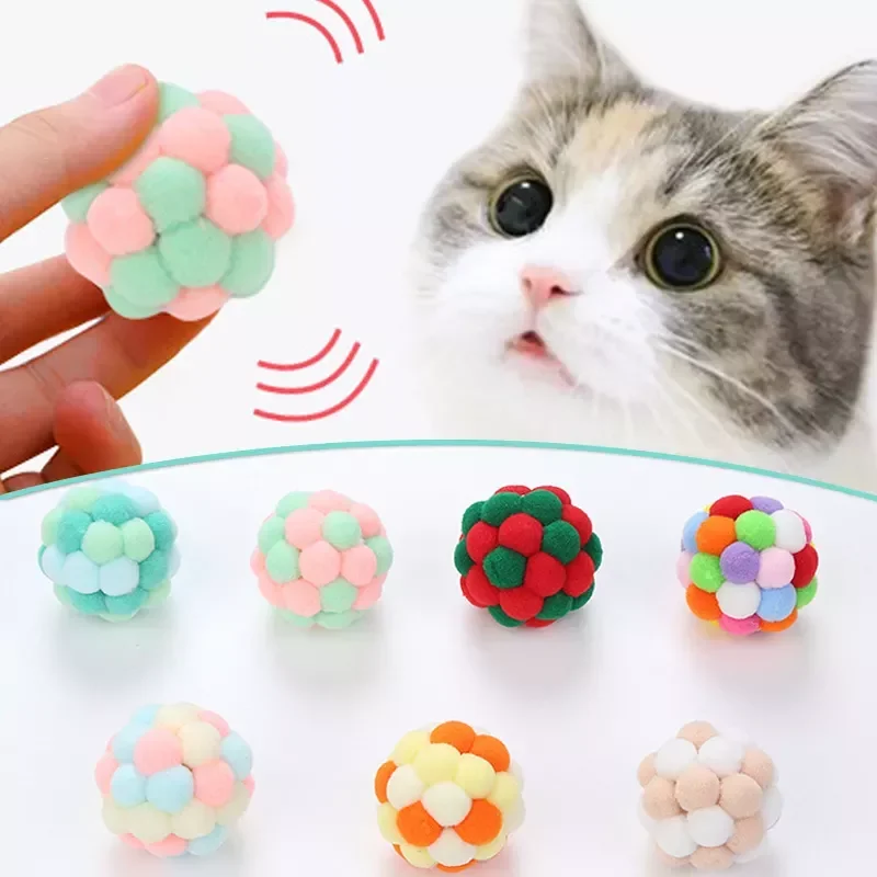 

Interactive Toy Toy Balls Mouse Cage Toys Plush Artificial Colorful Teaser Toy Pet Supplies Interactive Plush Toy