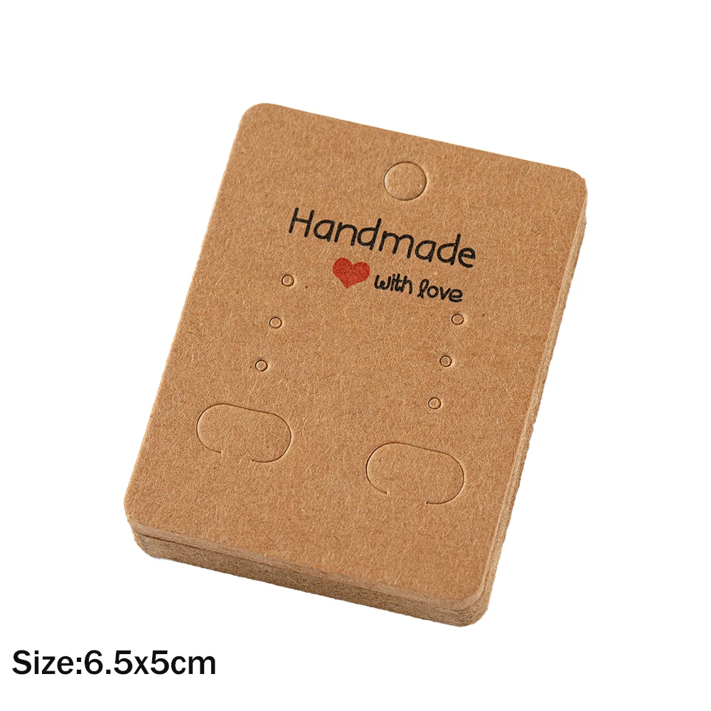 

Картонные держатели для сережек, 50 шт.