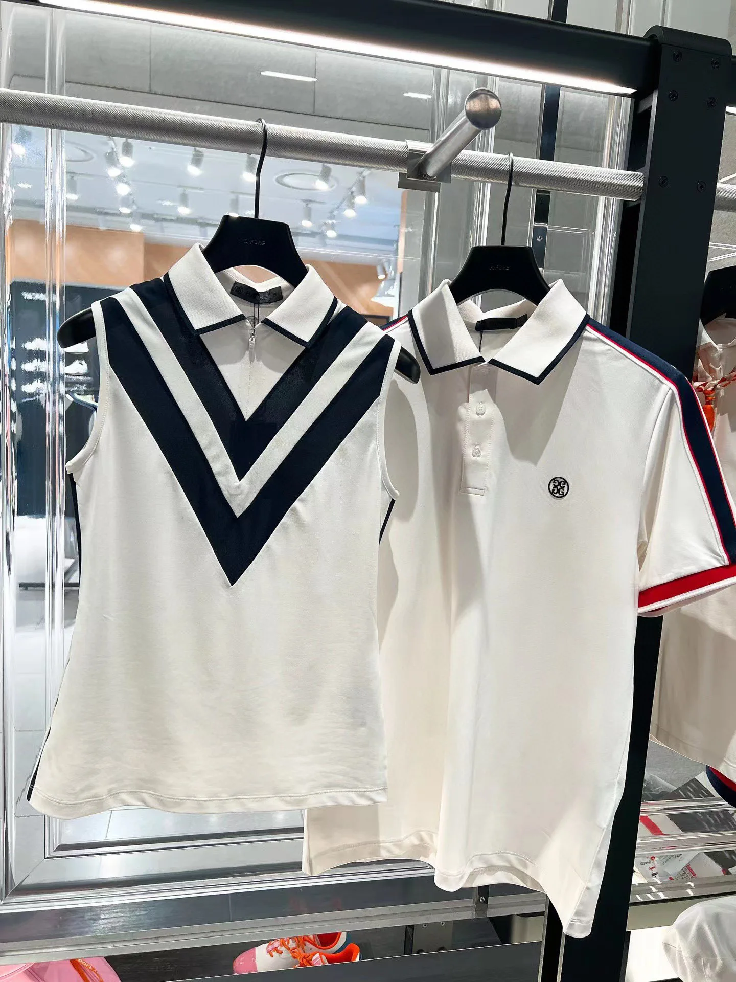 New Summer 2022 Golf Ladies Sleeveless Vest Outdoor sport casual Vest Navy style High quality cotton technology fabric