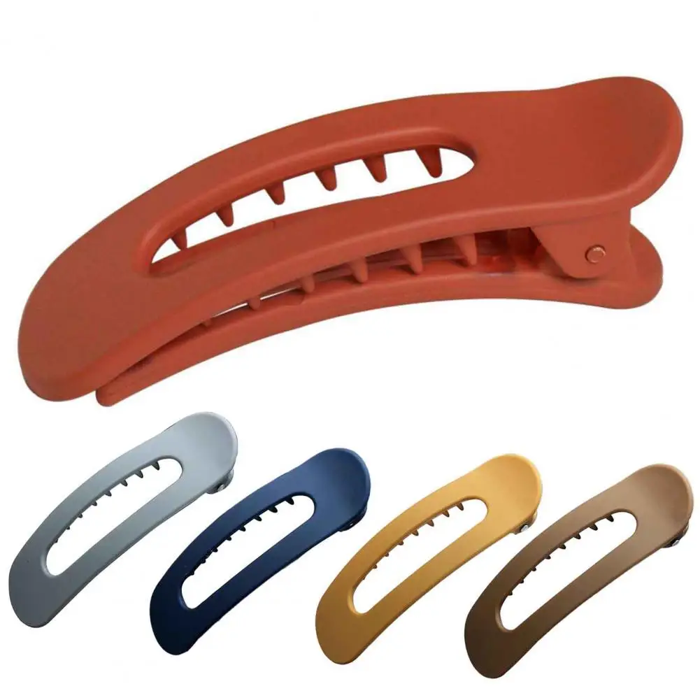 

Hair Clip Solid Color Decorative Acrylic Fringe Fixation Barrettes for Daily Life