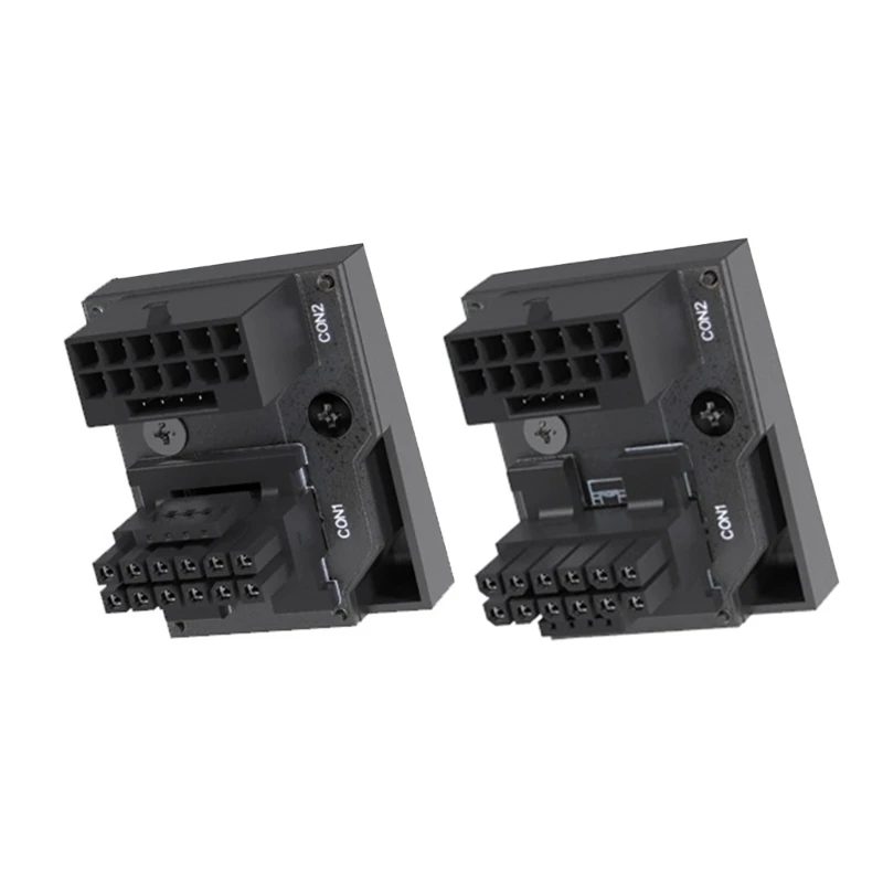 

ATX 16-контактный гнездовой штырьковый угловой адаптер 180 градусов, ГП-разъем кабеля питания для видеокарты RTX4090 4080