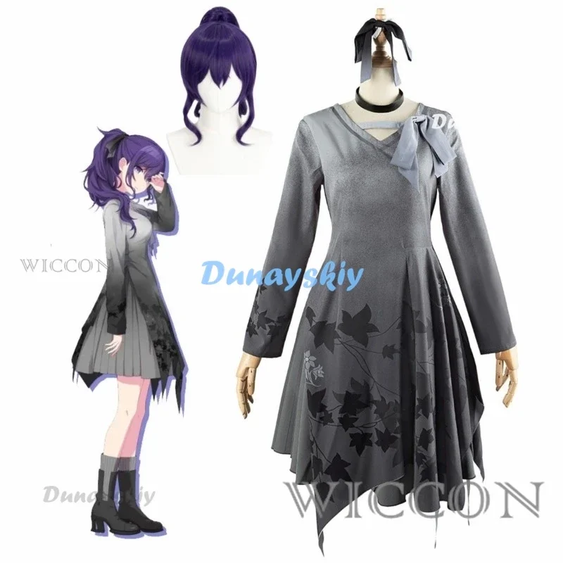 Красочная сцена! Asahina Mafuyu платья для косплея и парик 25 ночной шнур парики головные