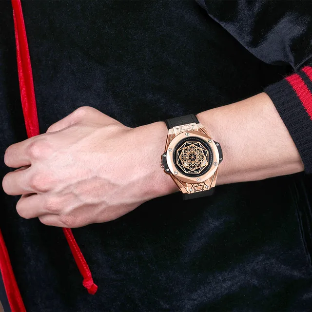 RUIMAS Men's Watches Fashion Sport Quartz Watch for Men Reloj Hombre Leather Belt Wrist Watch Waterproof Casual Clock 533 2