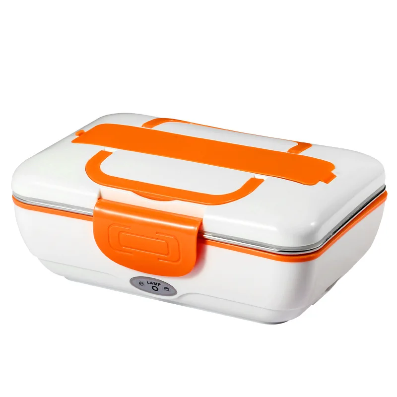 

Electric Heating Lunch Box Set 12V 24V 110V 220V Food Heated Container Office School Picnic Stainless Steel Bento Box Portable