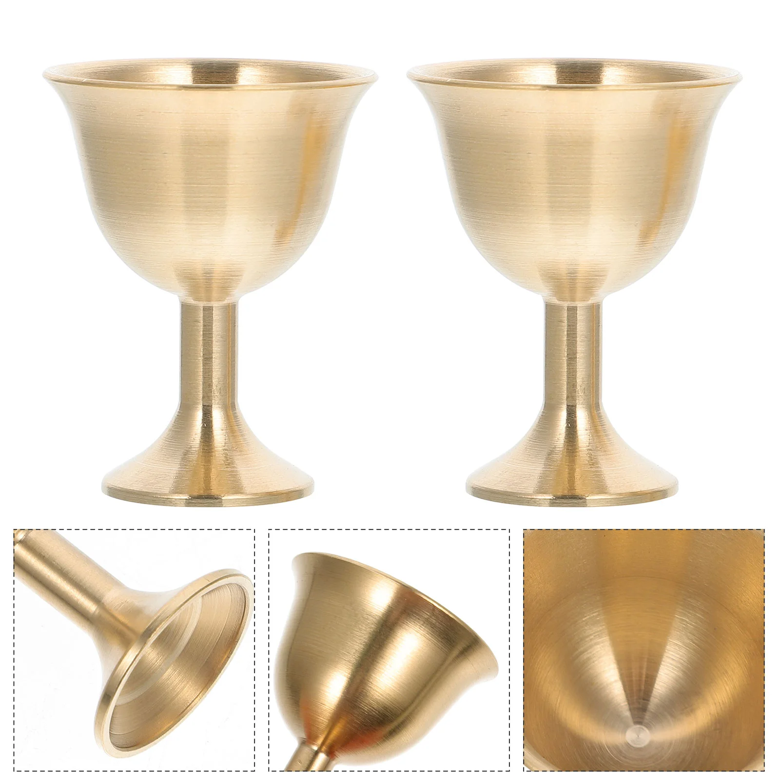 

2 Pcs Metal Martini Glasses Communion Chalice Manhattan Cocktails Sacrifice Cup Vintage Beverage Shot