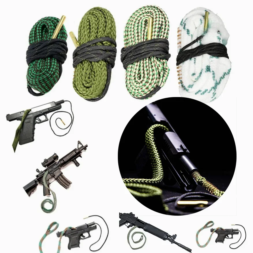 

Tactical Gun Cleaning Kits .22 Cal.223 Cal.38 Cal& 5.56mm Pistol Rifle Cleaning Tools Airsoft Hunting Gun Barrel Calibre Rope