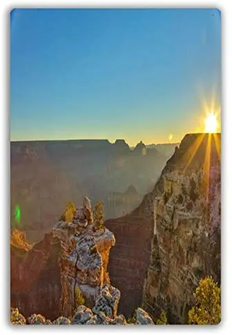 

Metal Sign South Rim Grand Canyon HDR Photo