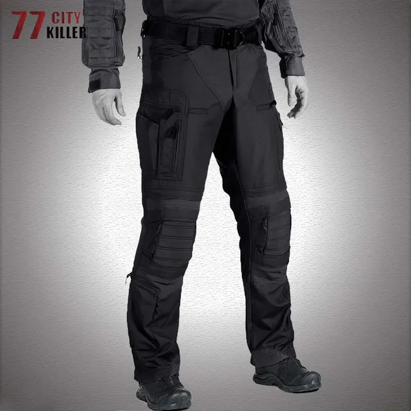

Waterproof Tactical Pants Men Military Wear Resistant SWAT Combat Cargo Trousers Men US Army Multi-pocket Paintball Work Joggers