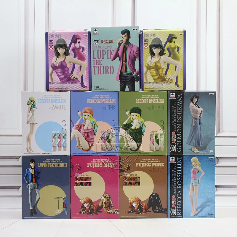 Lupin Jigen Daisuke Mine Fujiko Ishikawa Goemon Koichi Zenigata Model Ornament Toys