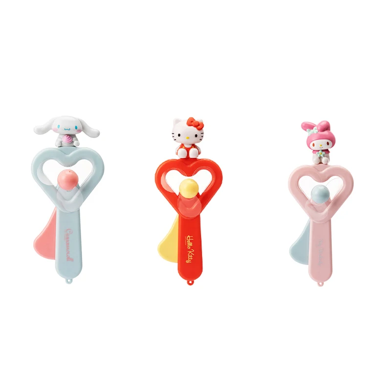

Kawaii Anime Cartoon Series Cinnamoroll My Melody Kuromi Hand Fan Travel Mini Portable Pocket Fan At Home Office Outside Summer