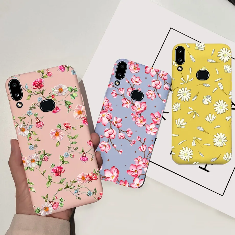 Чехол для Samsung M01S, силиконовый мягкий чехол из ТПУ для телефона Samsung Galaxy M01S, чехол с цветами для Samsung, задняя крышка