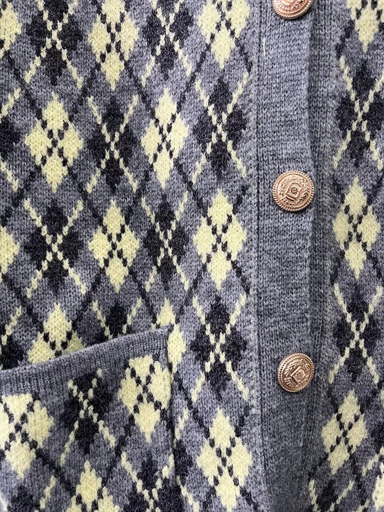 2024 осенне-зимние новые поступления женский модный вязаный кардиган с