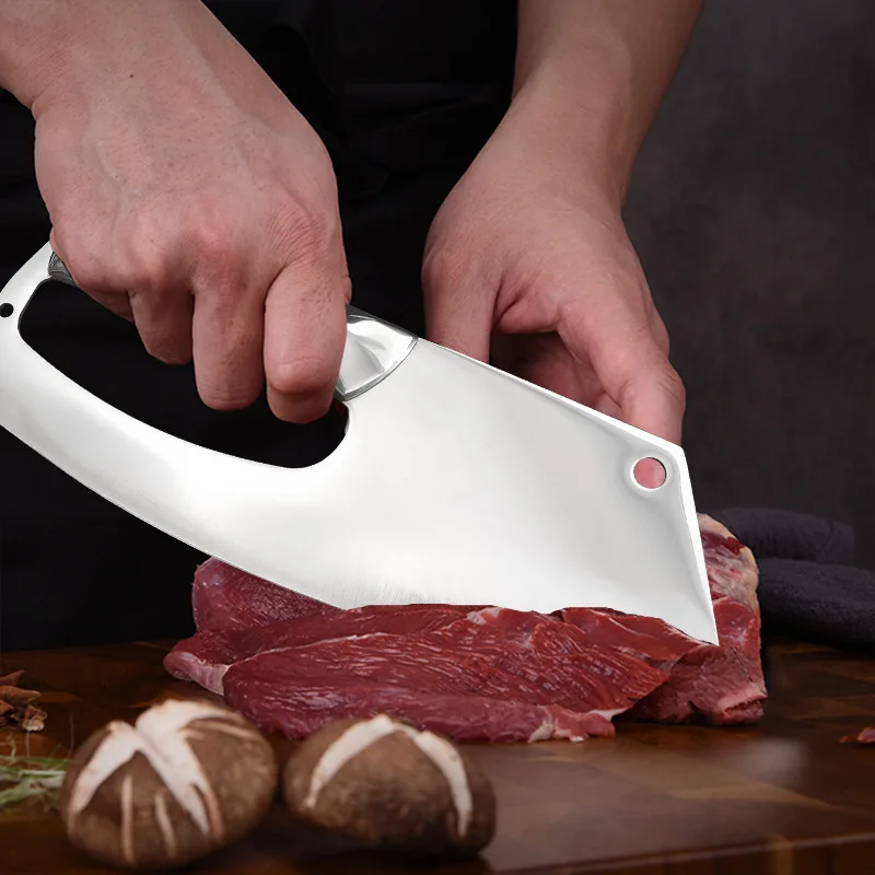 Экономный кухонный нож мясницкий для нарезки рыбы нарезка овощей из нержавеющей
