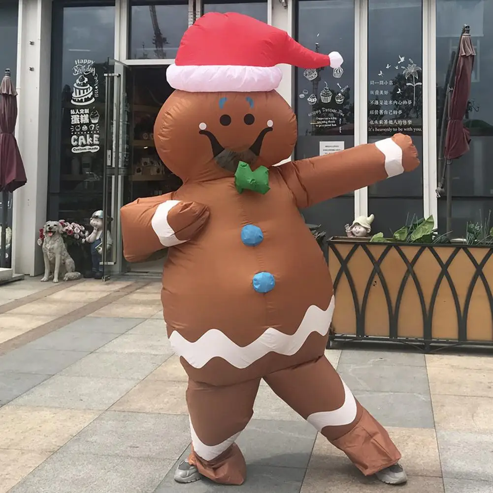 

Inflatable Snowman Leak Proof Reusable Vivid Image Christmas Dress Up Cartoon Air Inflatable Santa Claus Snowman navidad