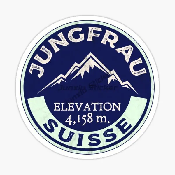 Фото Швейцария JUNGFRAU автомобильная наклейка мотоцикл виниловый бампер грузовик автомобиль стена комната велосипед фургон окно украсить ПВХ наклейки №5