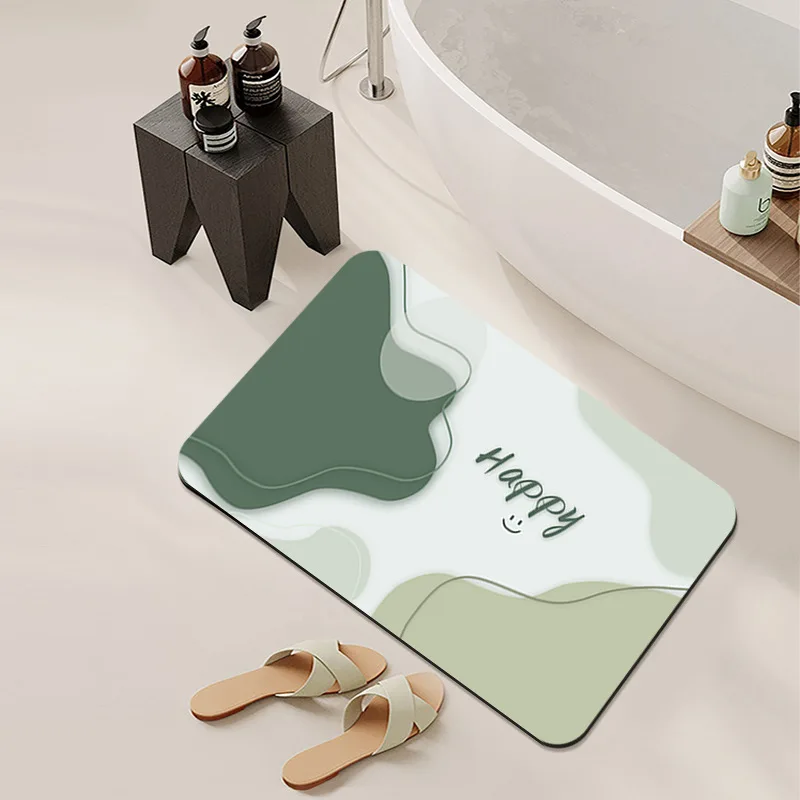 Напольный Коврик VIKAMA Для Ванной Комнаты - Водопоглощающий Нескользящий