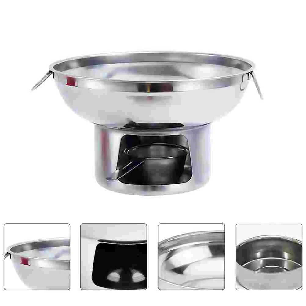 

1 Set Stainless Steel Portable Heating Practical Pot Little Hot Pot