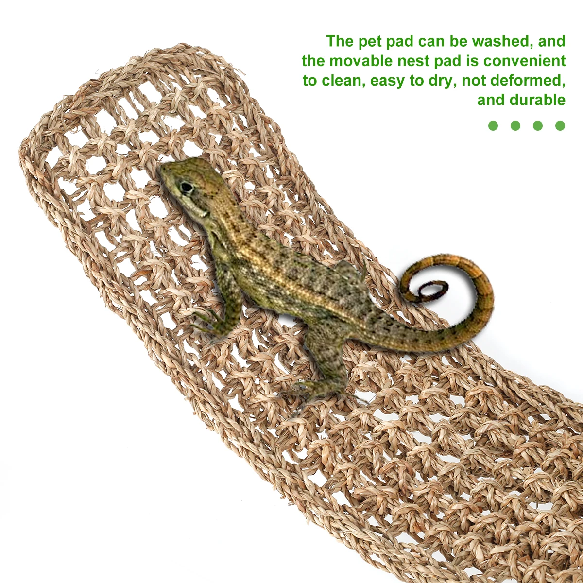 

75 x 18cm Reptile Hammock Bearded Lizard Dragon Lounger Swing Toys For Pet Sight