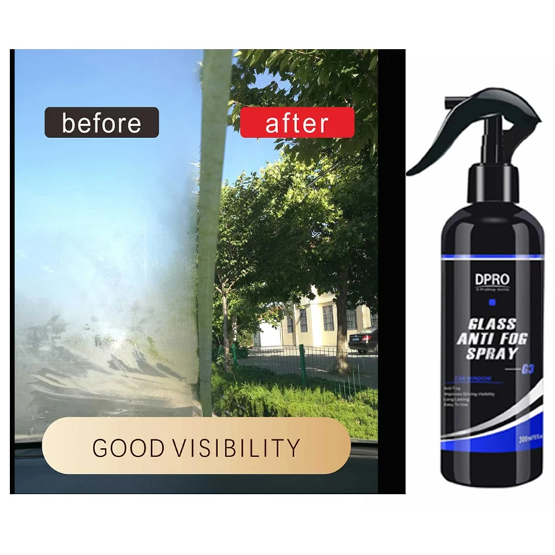 Dpro Windshield Anti-Fog Spray Window Glass Waterproof Rearview Nano Spray Mirror Hydrophobic Ceramic Coating car cleaning VM-G3