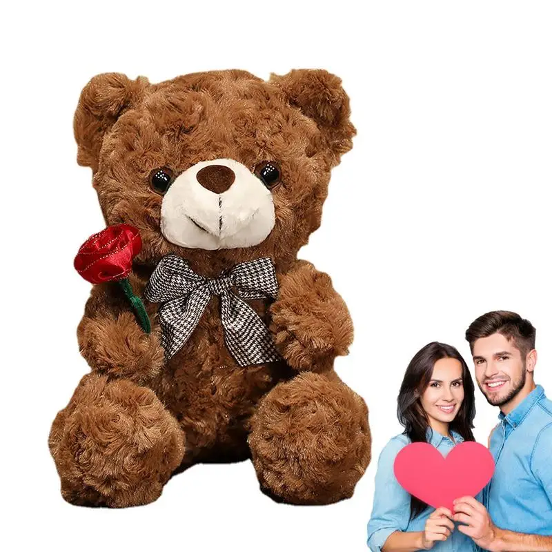 

Милый плюшевый медведь на День святого Валентина, плюшевая игрушка, мягкое животное, обнимающий медведь, кукла для маленьких мальчиков и де...