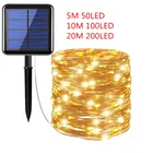 Светодиодсветильник для дома на солнечной батарее, 100200 светодиодов, Рождественское украшение 2020, рождественский подарок, Рождество, Новый год 2021