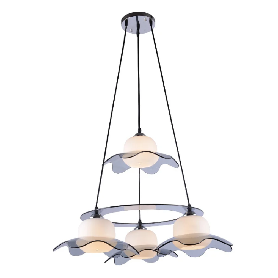 

LukLoy LED Nordic Pendant Light Glass Hanging Lamp Glass Ball Restaurant Light kitchen Lamp Living Room Lamp Glass Pendant Lamp