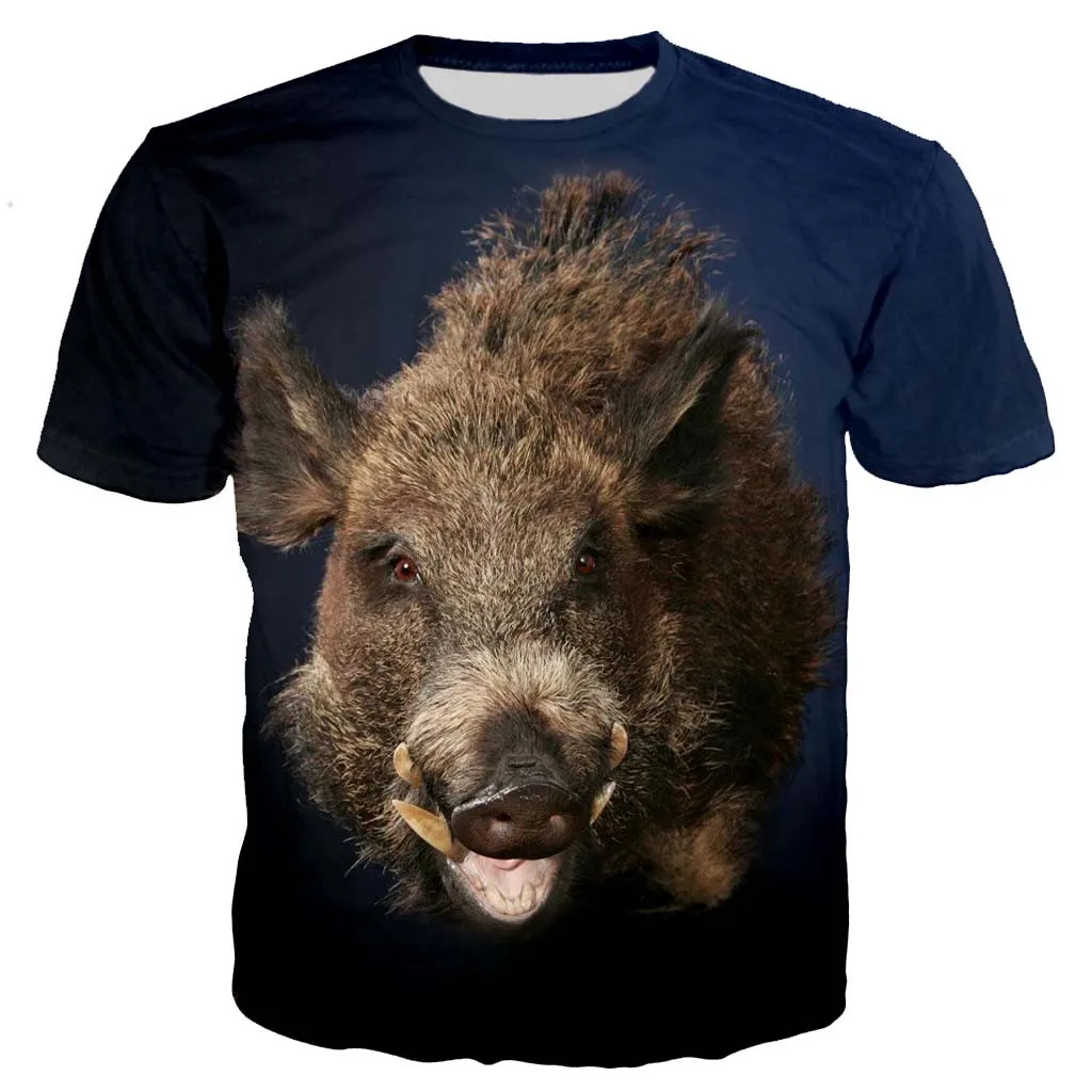 

3D Men's/Women's New Fashion Cool Printing Animal Pig Funny Casual Style Street Clothes Shirt, Sports Big Size Short Sleeve.