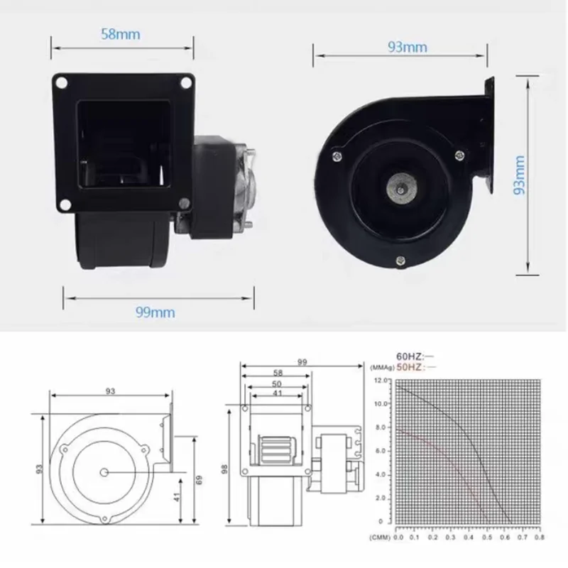 Бесшумный Электрический вентилятор CY063 220 В с металлической оболочкой