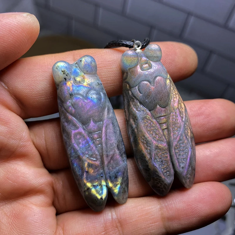 Кулон из серебра 925 с лабрадоритом