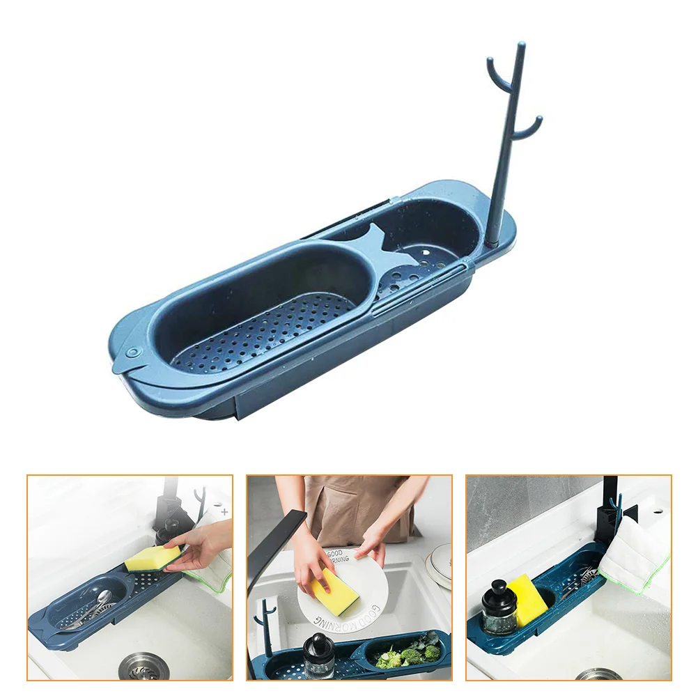 

Sink Strainer Sink Storage Rack Collapsible Colander Dish Cloth Hanger Collapsible Strainer Towel Hanger Kitchen accessories