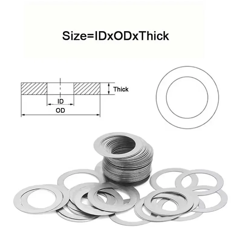 Толстая 0 3 мм тонкая Shim 304 из нержавеющей стали ультратонкая Регулируемая плоская