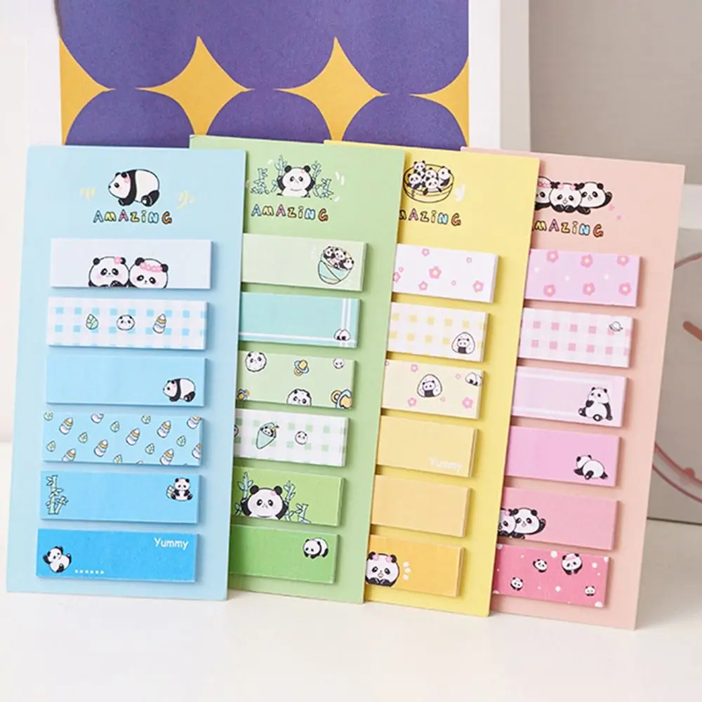 Фото Индексная вкладка Kawaii Panda, липкие заметки, мультяшные блокноты N раз, креативная многофункциональная классификационная этикетка, список дел №5